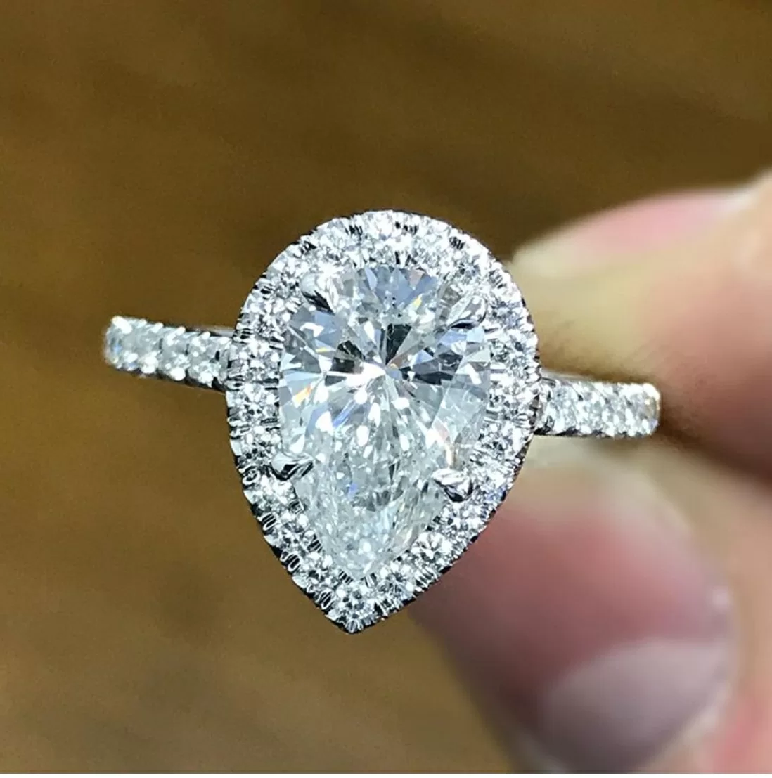 man made diamond solitaire ring gift for work