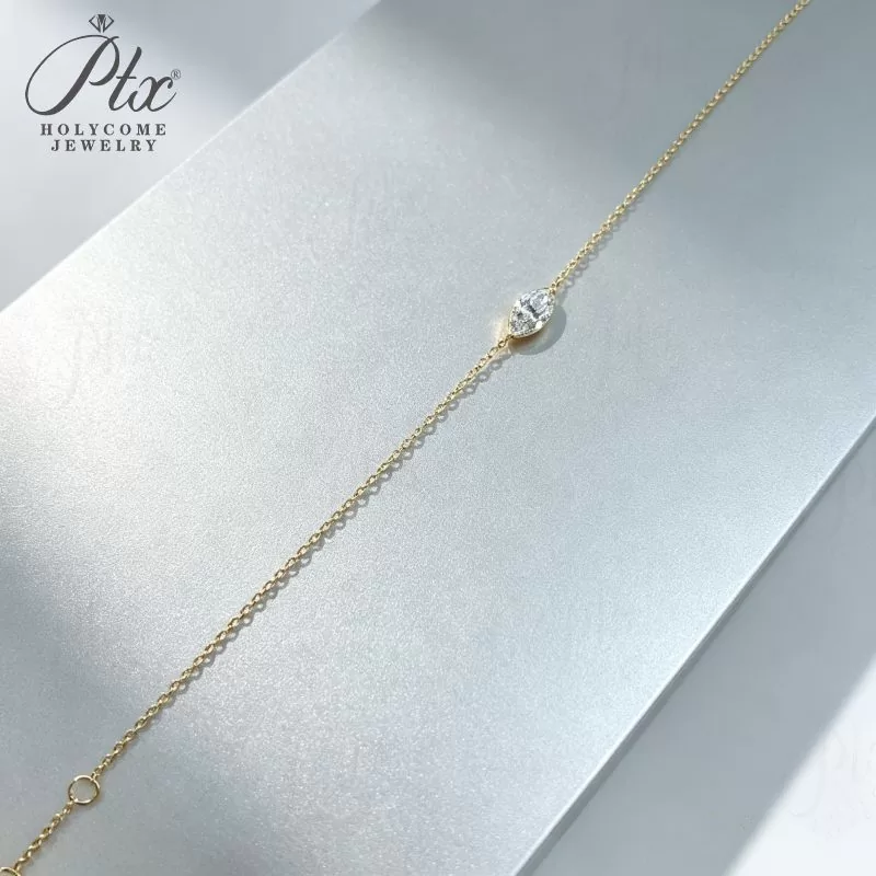 gold filled diamond pendant for everyday wear