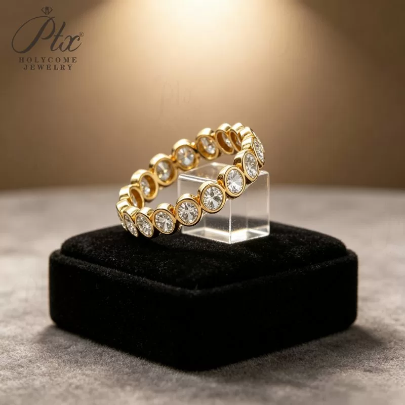 best moissanite diamond eternity ring for bridal