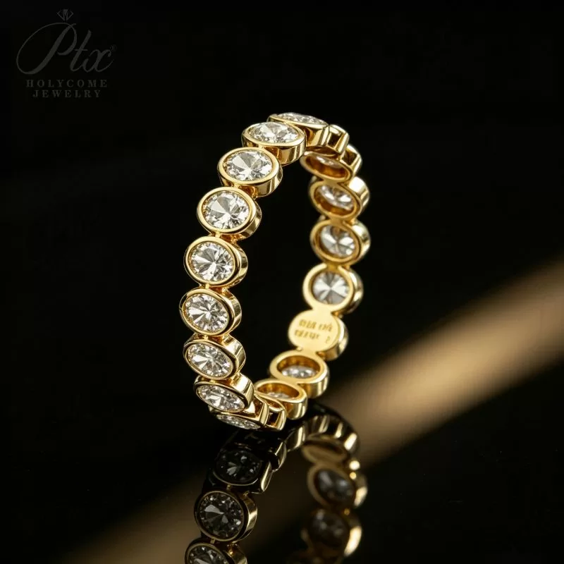 female lab grown diamond promise ring