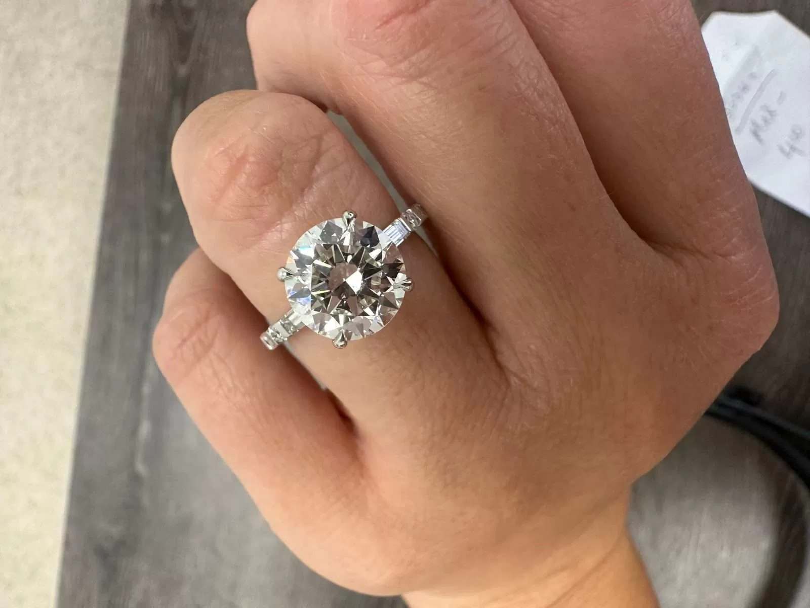 how often hpht diamond solitaire ring