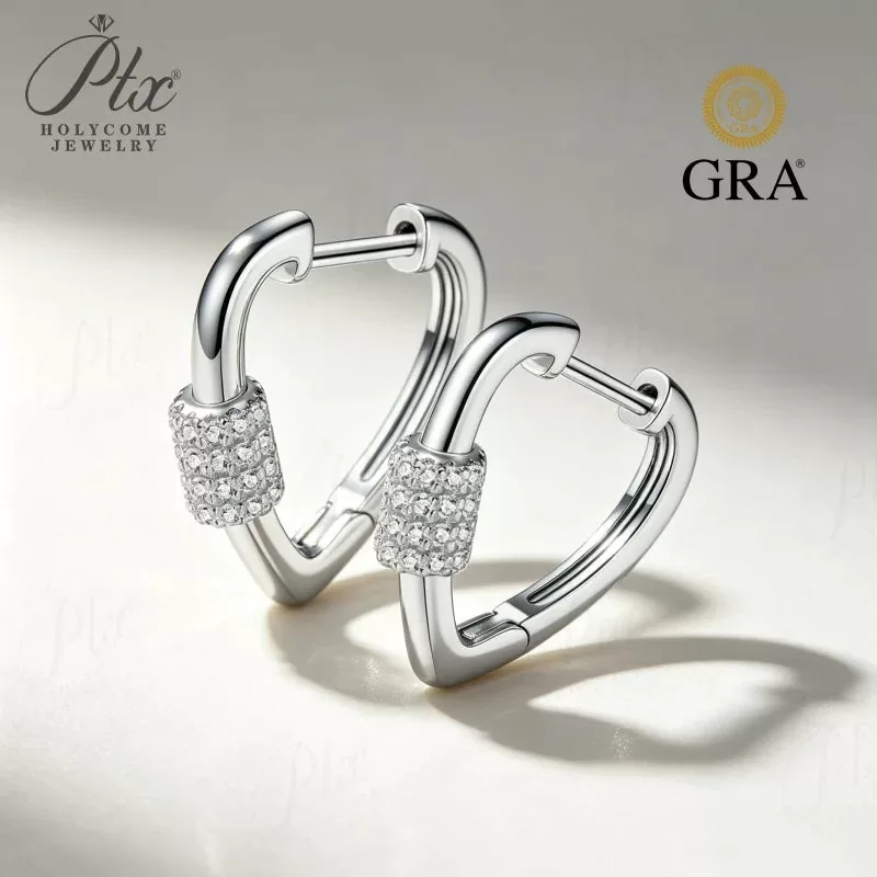 geometric moissanite eternity ring