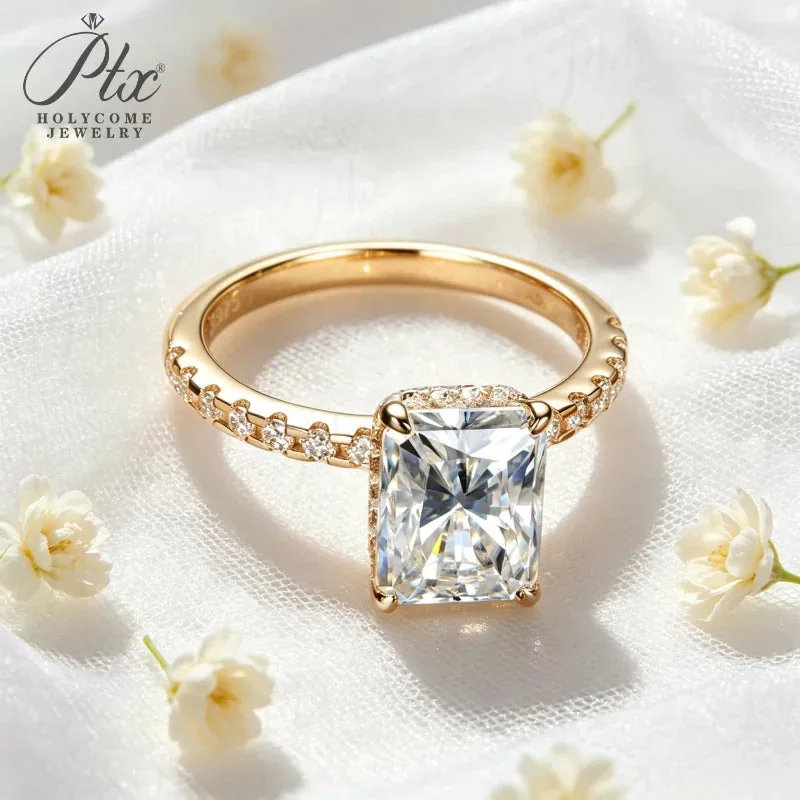 colored stone wedding ring before and after