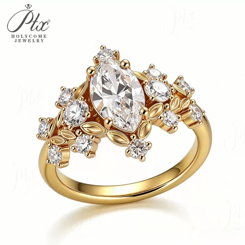 hpht diamond promise ring for valentine's day