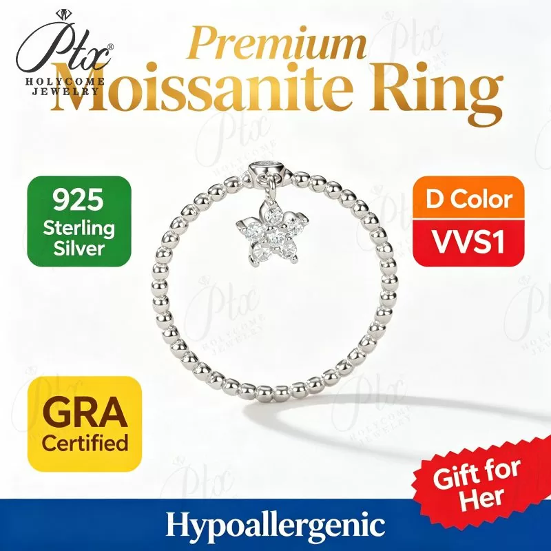 man made diamond halo ring gift for daily wear